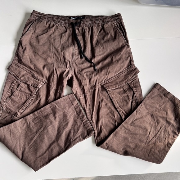 Brooklyn Cloth Other - Brooklyn Cloth Pants men's large Pull brown cargo pockets flex stretch 29 inseam